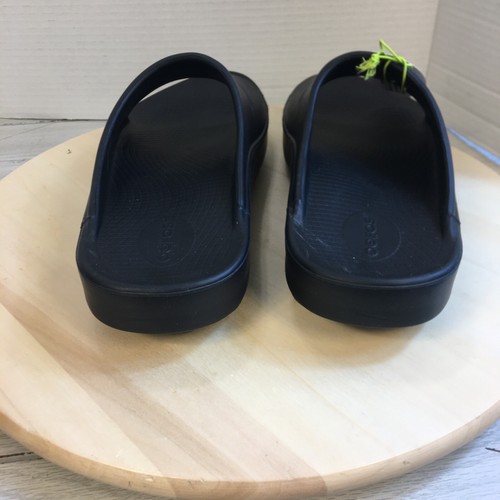 OOFOS OOAHH Sandal Slide Recovery Footware Unisex Black (Women 11) (Men 9) - Picture 5 of 8
