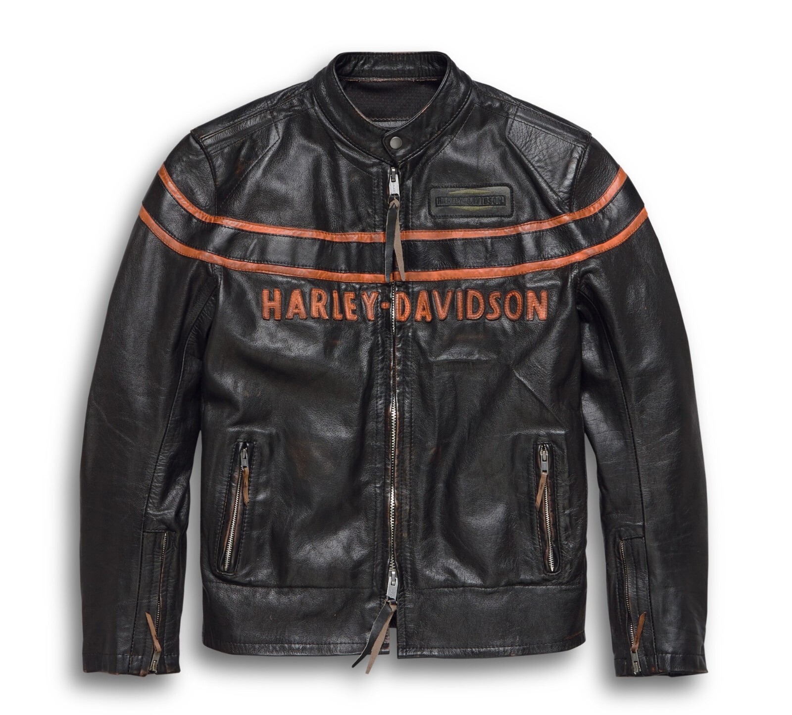 Harley Davidson Men’s Genuine Cowhide Leather Double Ton Classic Jacket
