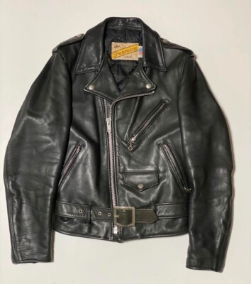 Schott Perfecto Double Leather Riders Jacket Size 32 One Star Made