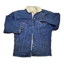 Levi s vintage sherpa lined denim jacket oversized s small USA made