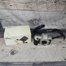 Nikon N60 35mm SLR Film Camera Body Only With Strap And Original Box Silver