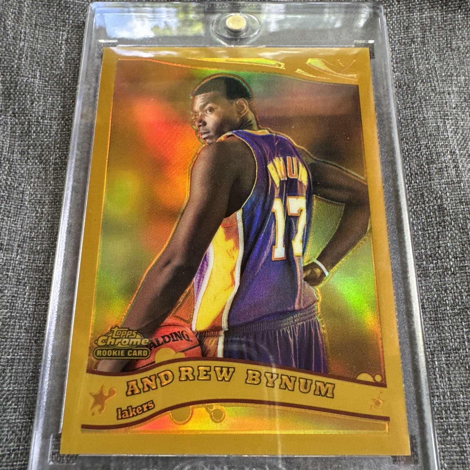 2005-06 Topps Chrome Gold Refractor /99 Andrew Bynum RC 🔥RARE🔥