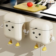 Kitchen Wall Mounted Household 9L Wastebasket Kitchen Bathroom Toilet with Lid