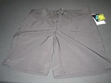 womens NEW NWT KANU SURF black MARINA SHORTS size 12 MSRP 42.00 TIE FRONT 7768