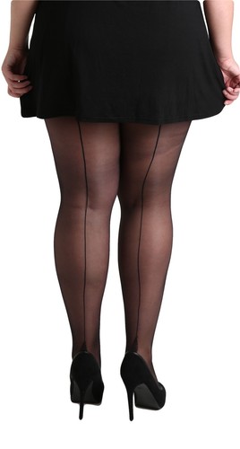 MEDIAS JIVE COSIDAS TALLA GRANDE XL XXL XXXL TACÓN CUBANO PAMELA HOMBRE BURLESCO RETRO - Imagen 3 de 8
