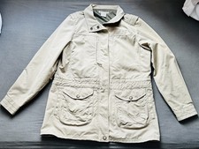 Exofficio Women's Long Sleeve Zipper Utility Coat. Beige, Size L.