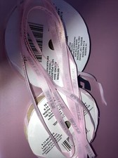 Approx18.8 Yards  Of 3 mm Pink Ribbon Plus Pink Ribbon With Its A Girl Brand New