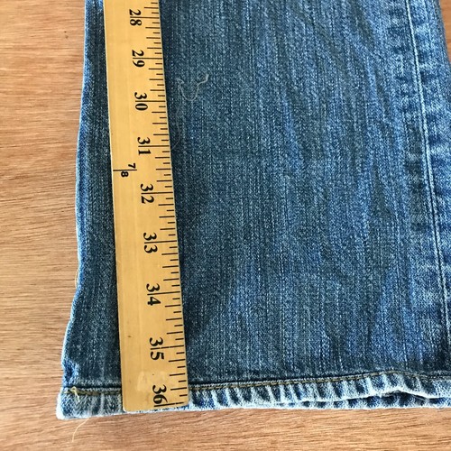 True Religion Ricky Jeans Men 34x27 Blue Mid Rise Flap Pocket Embroidered - Imagen 7 de 14