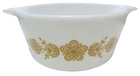 Vintage Pyrex Glass Casserole  Butterfly Gold # 474 1 1/2 Quart