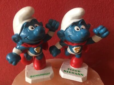 WERBE SCHLUMPF  DUO  GIGANT SCHUHHOF  SCHUH NEUMANN SCHLÜMPFE SMURFS PUFFI