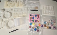Kits de moldes de resina con brillo y dijes más