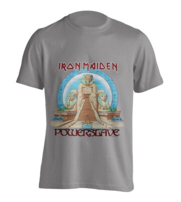 Iron Maiden Powerslave Egypt T-Shirt Gr.M Manowar Running Wild Savatage Dio