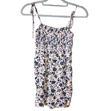 Out From Under Urban Outfitters Izzy Floral Smocked Playsuit Romper Pink Medium