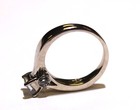 GIA certified 14k white gold .58ct VVS2 F princess diamond engagement ring 4.2g — photo 8