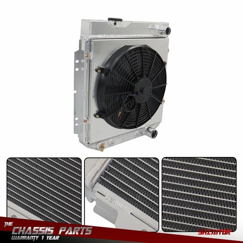 3 Row Radiator W/ Fan Shroud Aluminum For Ford Falcon 1960 1961-1965 3.3L