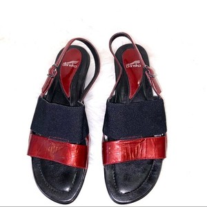 ladies burgundy sandals