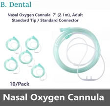 DX Medical Products 7FT Adult Sta-Soft Nasal Oxygen Cannulas - 10 PACK