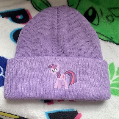 Pastell Lila Twilight Glitzer Beanie Mütze Mlp My Little Pony Kidcore Kawaii