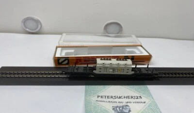 Arnold N DC 4910 Tiefladewagen der DB mit Trafo OVP - Bild 1 von 4