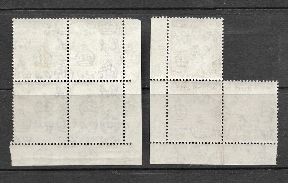 7x MALTA 1956-58, QEII 3d & 4 1/2d, 2 x Blocks, SG272 & 273, MNH - Image 2 of 2