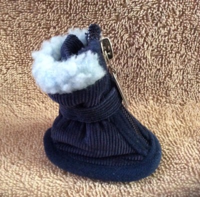 New First Class Fido Luxury XS Navy Blue Dog Booties