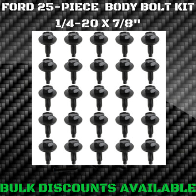 1966-1986 Bronco Eddie Bauer Interior Exterior Chassis Body Bolts 1/4-20 X 7/8''