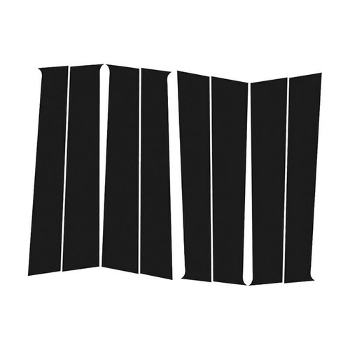 4pcs Matte Black Pillar Posts Door Trim For Skoda Octavia Mk2 1Z 2005-2013 2009 - Picture 7 of 9
