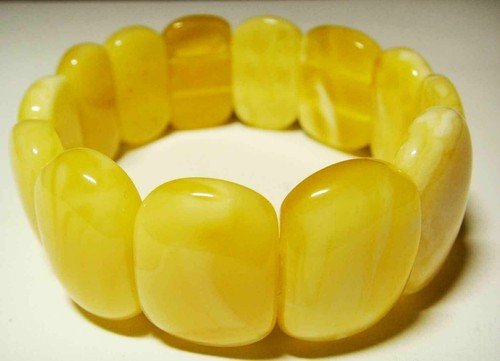 Luxus Bernstein Armband Natürlicher baltischer Bernstein weiße Stücke ein... - Bild 5 von 12