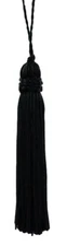 Black 4" Chainette Tassels [Set of 10]