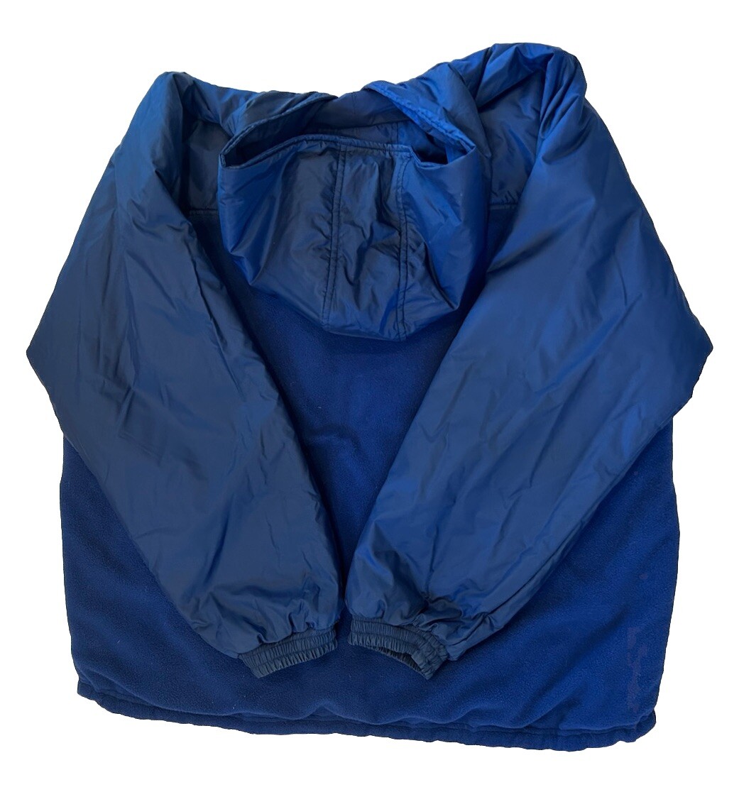 Vntg 90s Adidas Reversible Winter Jacket/coat Men's XL Blue