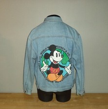 Vintage Mickey Mouse  Co. World Wide Denim Jean Jacket Disney READ FOR SIZE 
