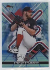 2022 Topps Finest Blue/Aqua Vapor Refractor 44/250 Stephen Strasburg #100 0ut