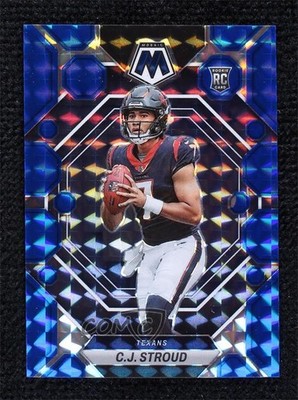 2023 Panini Mosaic Rookies Blue Mosaic Prizm 98/99 CJ Stroud #292 Rookie RC 5l2