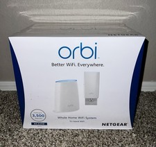 NETGEAR Orbi RBK30 AC2200 Tri-Band Mesh WiFi Router  Satellite Sys NEW Sealed
