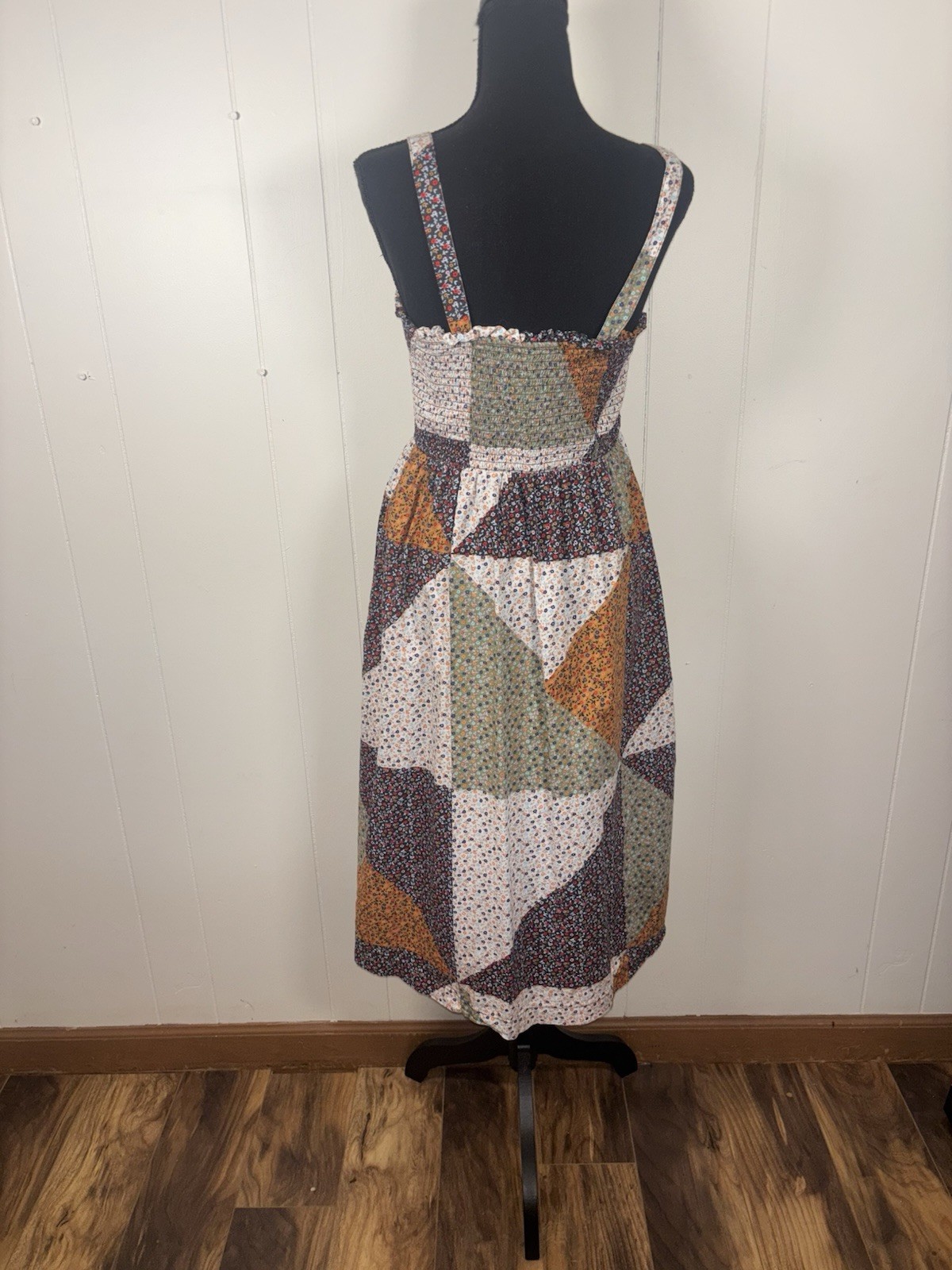 Universal Thread Dress Women’s M Patchwork Ditsy … - image 3