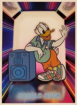 Donald Duck 2026 Topps Disney Neon - #NPL-7 Illuminated Neon Lights Insert Card!