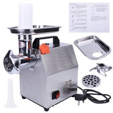 600W 100kg/h Commercial Electric Meat Grinder Machine Steel Sausage Maker Filler