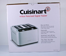 Cuisinart 4-Slice Digital Motorized Toaster | Stainless Steel -NEW