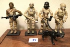GI Joe ARAH Custom Desert Camo Figure Set Including Roadblock, Mutt, Ripcord