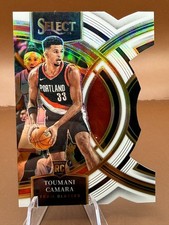 2023-24 Panini Select - Toumani Camara #115 White Prizm Die-Cut /149 Rookie RC