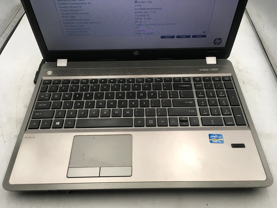 HP PROBOOK 4540S - BOOTS TO BIOS - INTEL I5 3210M - NO RAM - 15" - READ DESC-BB - Image 3 of 4