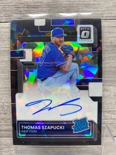 2022 Donruss Optic Rated Rookie Signatures Blue Prizm /30 Thomas Szapucki Auto