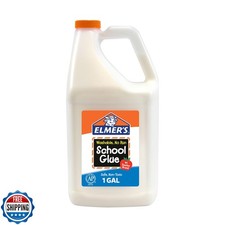 Elmer's White Liquid School Glue, 1 Gallon, Safe, Washable, 1 Cou