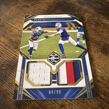 2021 Panini Limited Play-Action Materials /99 Devin Singletary Josh Allen #PA-JD