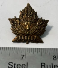 72nd CEF Battalion Collar Seaforth Highlanders