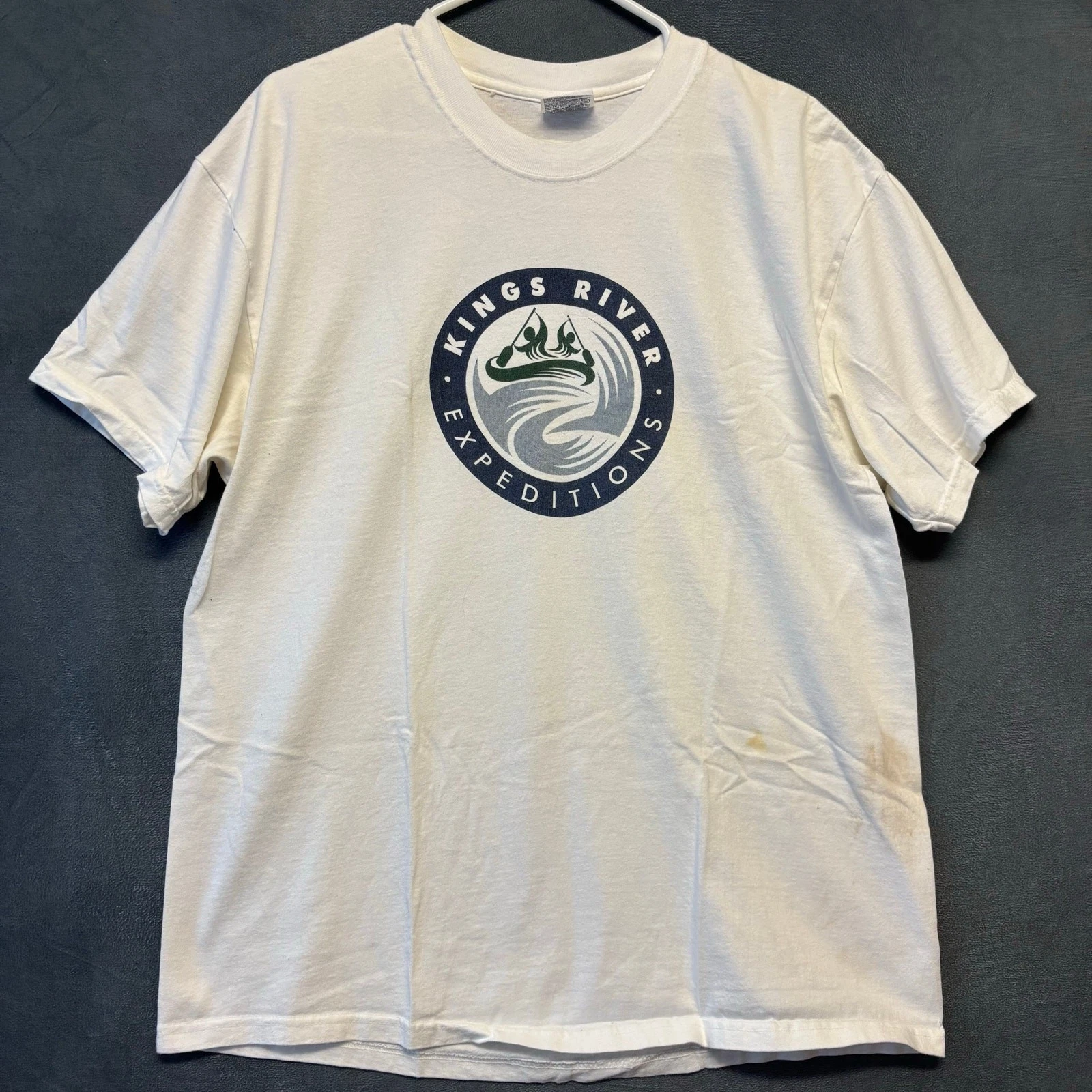 Port & Company Kings River Expeditions Tee White Large Vintage Central Valley #2