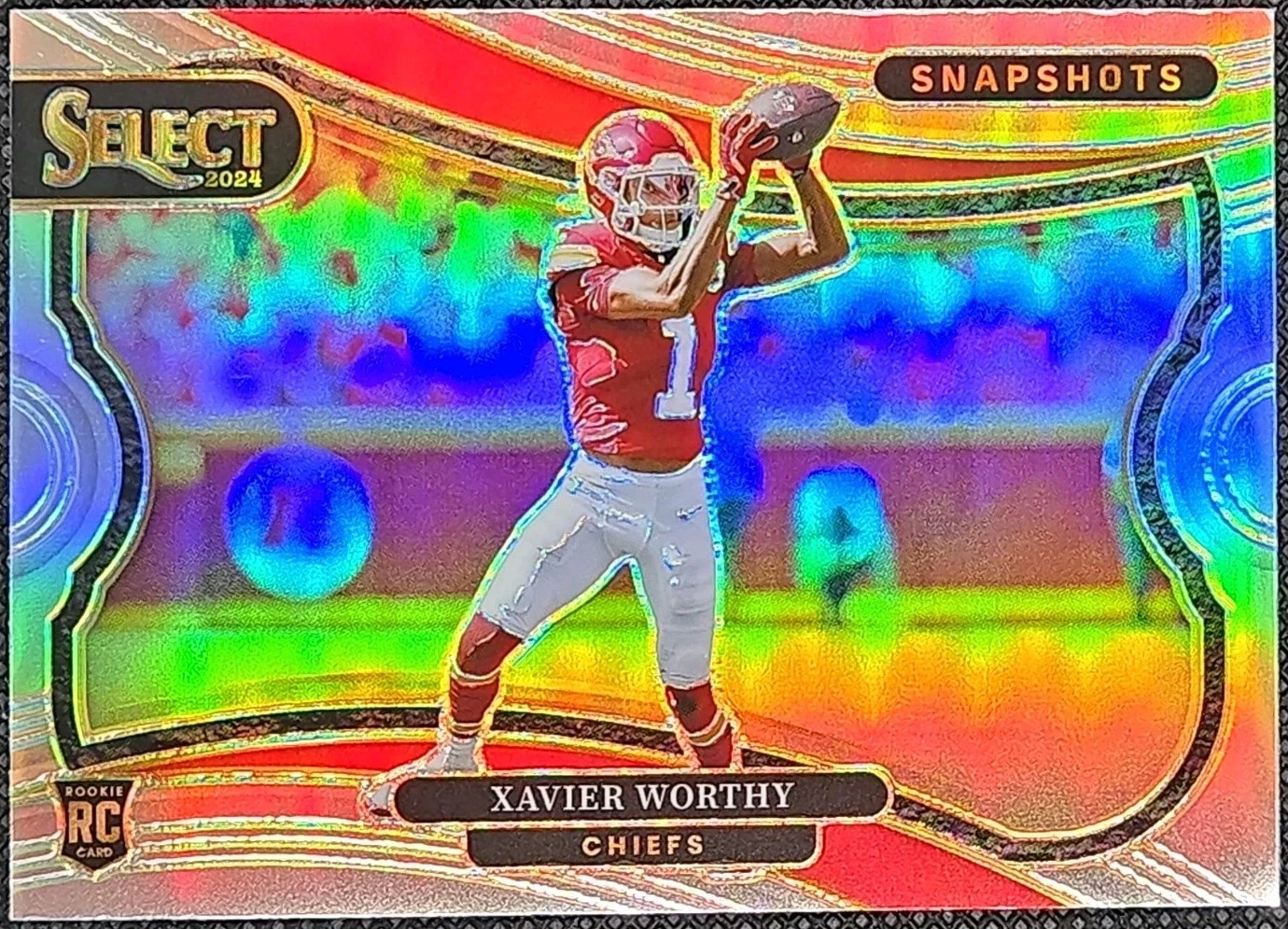 Xavier Worthy Panini Select Snapshots #19 Green