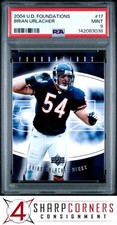 2004 UPPER DECK FOUNDATIONS #17 BRIAN URLACHER HOF POP 2 PSA 9