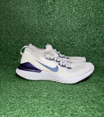 Nike Epic React Mens Size 10 Grey Purple Running Shoes Comfort Walking Sneakers