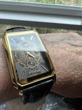 Titan Rectangular Chronograph Watch